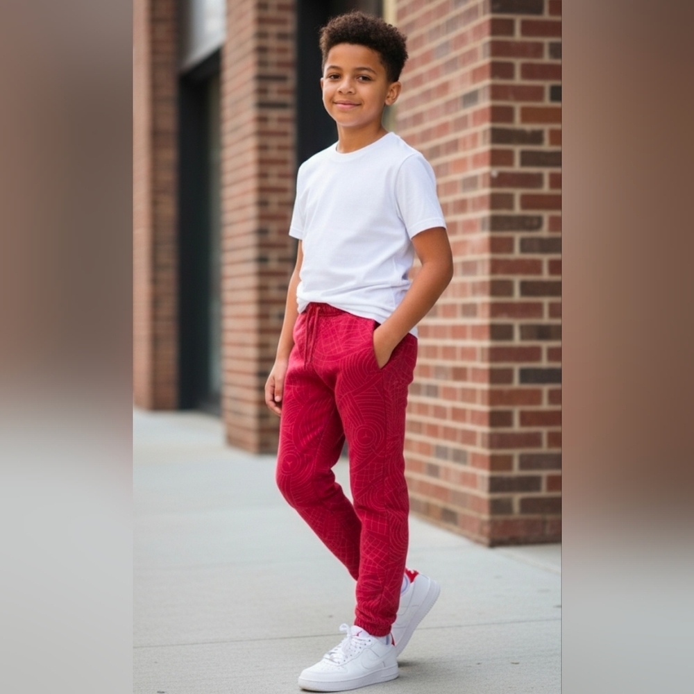 Jordan Kids Red Sweatpants